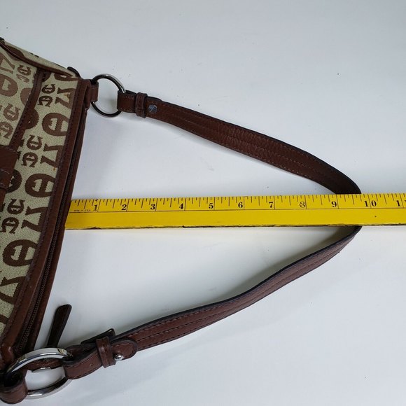 Etienne Aigner Handbag Purse Brown Buckle Logo Under Arm Minimalist - Picture 10 of 10